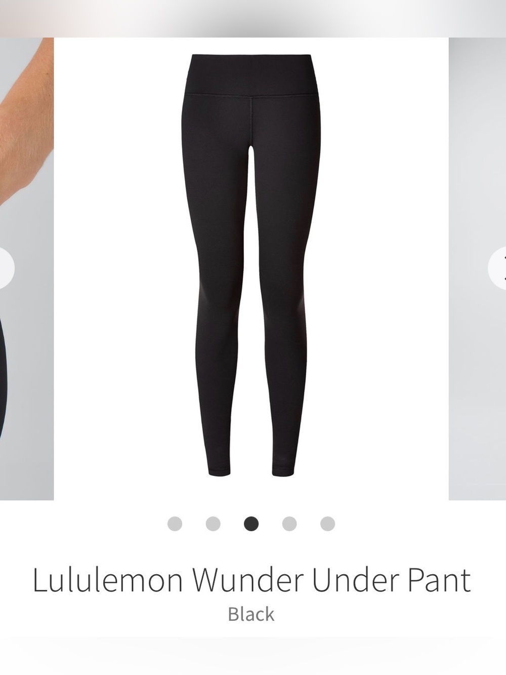 Lululemon Wunder Under Mid-rise Full-Length Leggings - Black